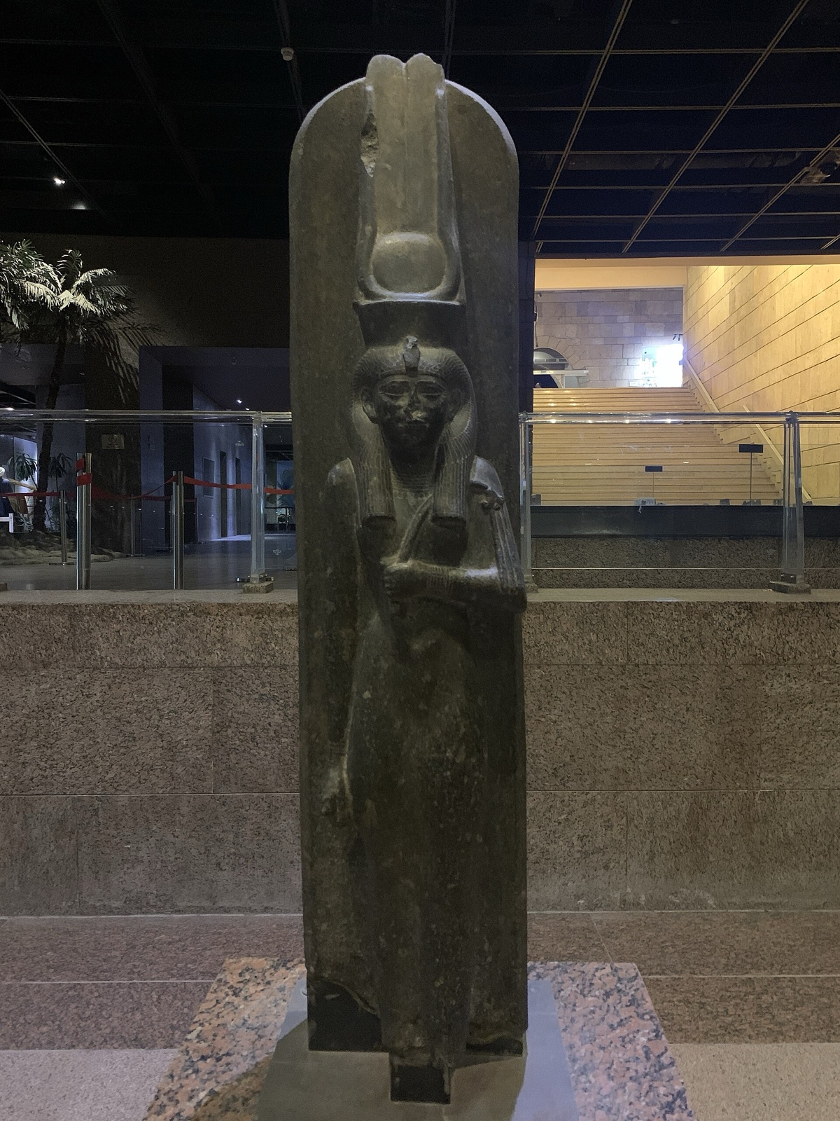 Statue of Amenirdis displayed at the Nubia Museum