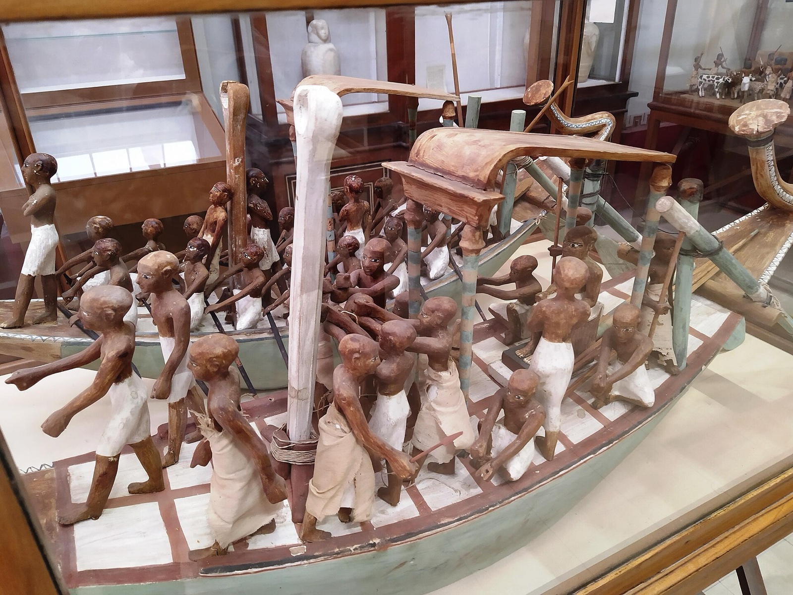 Ancient vessel model in the Egyptian Museum in Cairo
